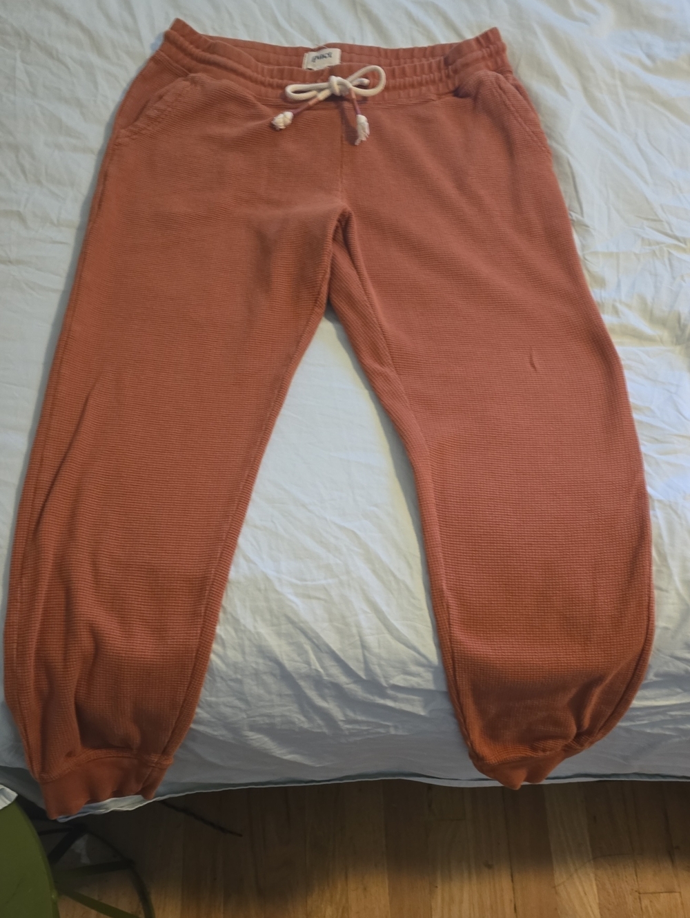 Pact Kids Waffle Joggers - Rust